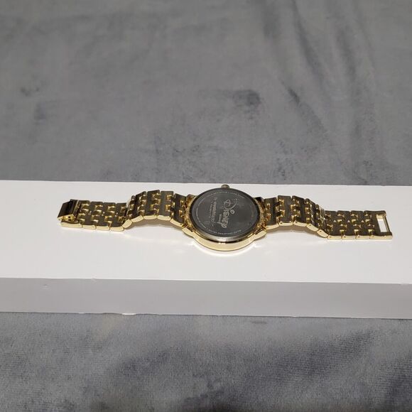 Disney Adult The Little Mermaid Jeweled Bezel Gold-tone Watch - Picture 6 of 10